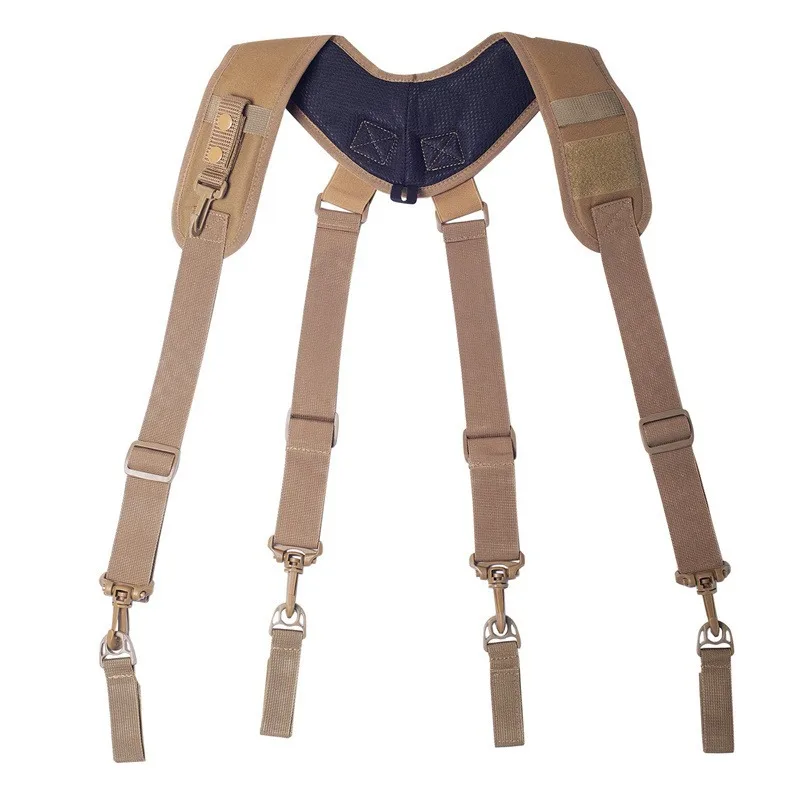 

Adjustable Outdoor Equipage Suspender X Type Tactics Braces New Tactical Suspenders Men Duty Belt Harness Combat Readiness Strap