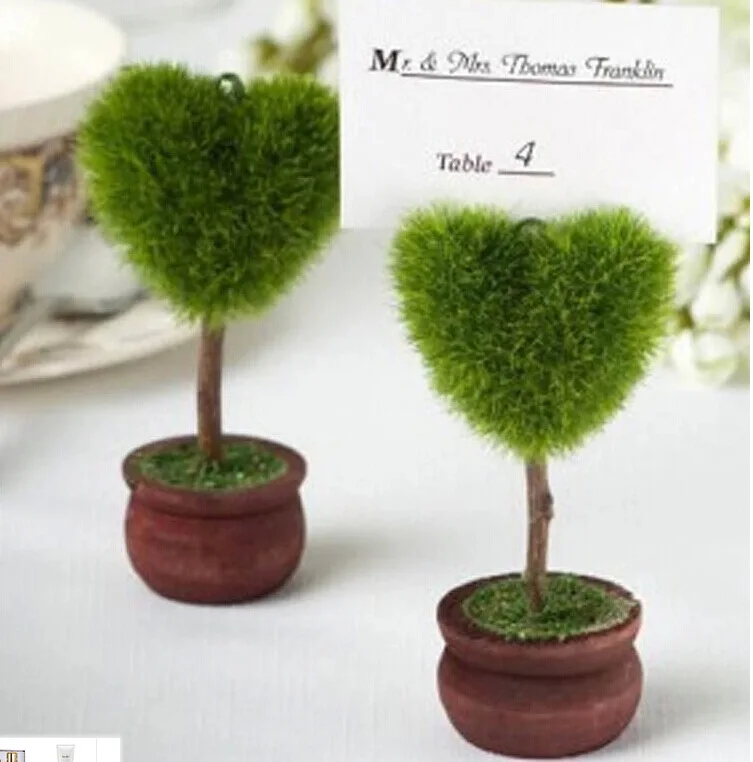 20pcs Wedding Favor Heart Shaped Topiary Tree Photo and Place Card Holder Wedding Table Decoration
20pcs Wedding Favor Heart Shaped Topiary Tree Photo and Place Card Holder Wedding Table Decoration