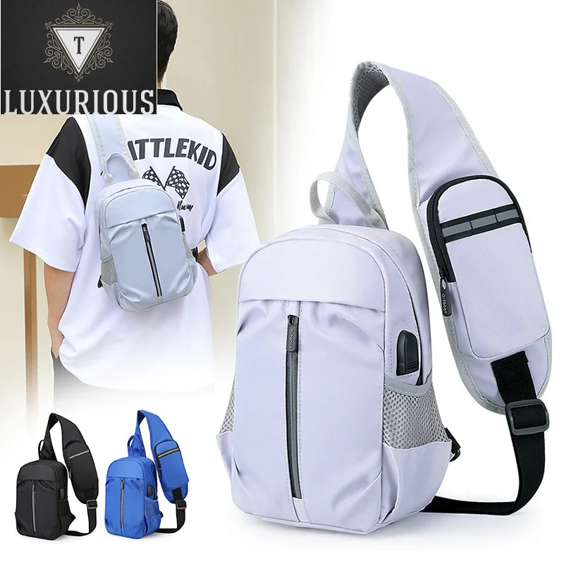 High Quality Oxford Men's Crossbody Bags Fashion Solid Color Unisex Pack With Small Pocket Casual Travel Storage Chest Bag
High Quality Oxford Men's Crossbody Bags Fashion Solid Color Unisex Pack With Small Pocket Casual Travel Storage Chest Bag