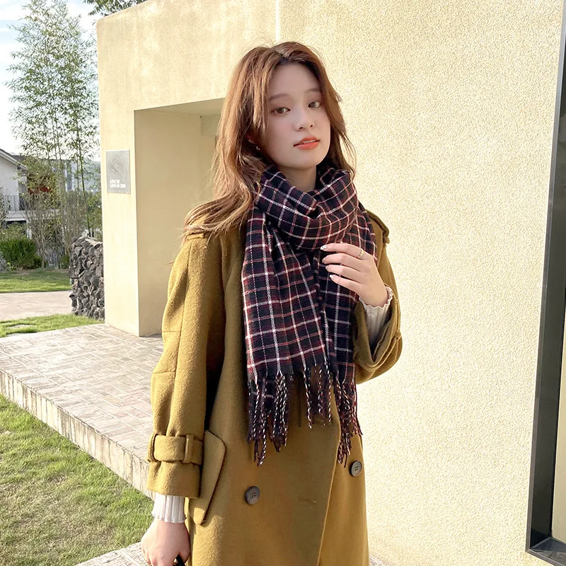 Women Cashmere Plaid Scarf Winter Warm Shawl Wrap Bufanda Female Pashmina Foulard Long Thick Blanket Lady Stoles
Women Cashmere Plaid Scarf Winter Warm Shawl Wrap Bufanda Female Pashmina Foulard Long Thick Blanket Lady Stoles