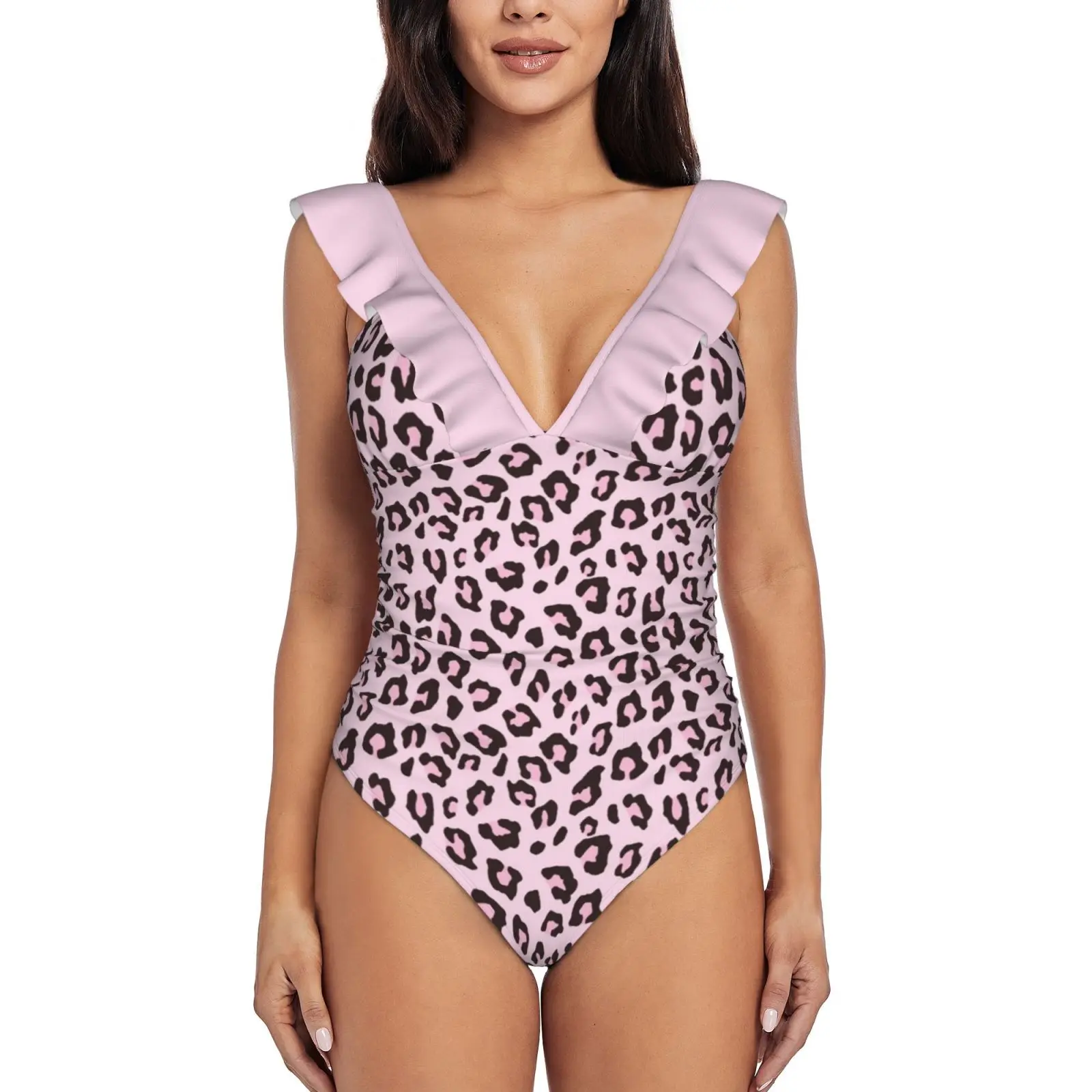 Женский слитный купальник с леопардовым принтом, розовая шоколадная купальная одежда с оборками, монокини, пляжная одежда с леопардовым пр...
Женский слитный купальник с леопардовым принтом, розовая шоколадная купальная одежда с оборками, монокини, пляжная одежда с леопардовым пр...