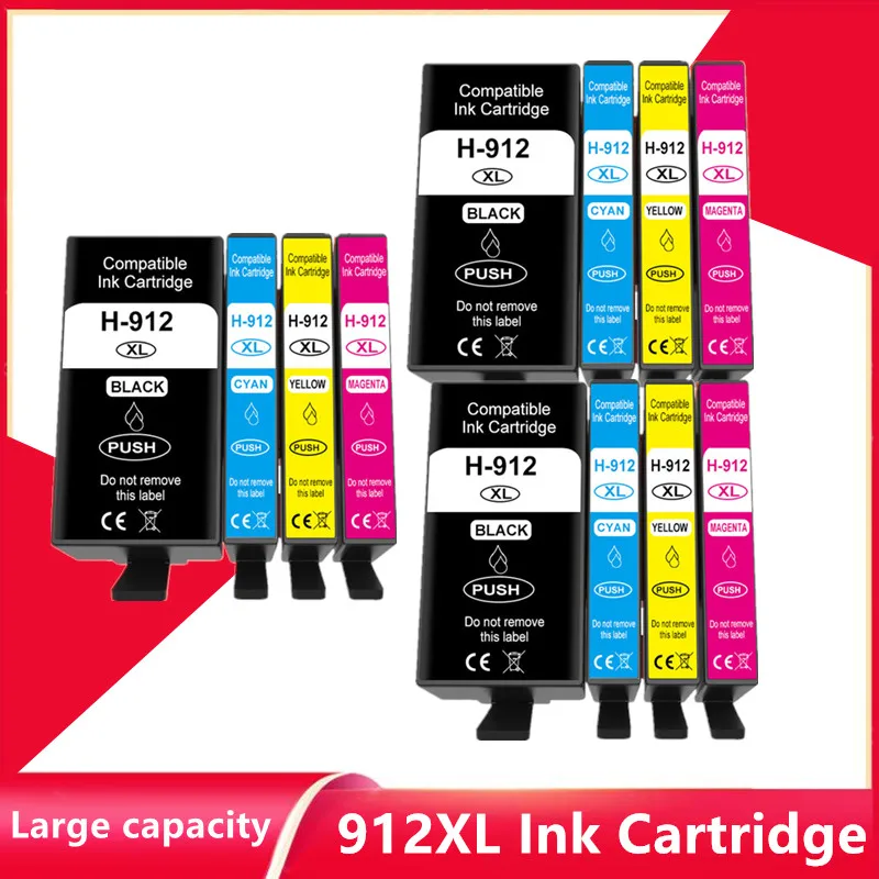 

Compatible For HP 912 912XL Ink Cartridge HP912 OfficeJet 8010 8012 8013 8014 8015 8017 8018 8020 8022 8023 8024 8025 Printer