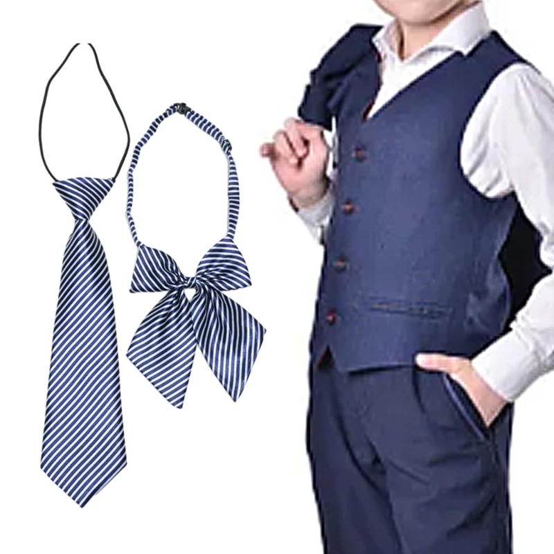 

Модные галстуки с узлом и бесплатным бантом для фотосессии, униформа для девочек-подростков, галстук