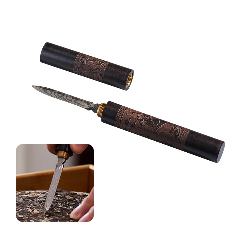 1Pc Stainless Steel Ebony Chinese Puer Tea Needle Cutter Damascus Tea Knife Table Tools
1Pc Stainless Steel Ebony Chinese Puer Tea Needle Cutter Damascus Tea Knife Table Tools