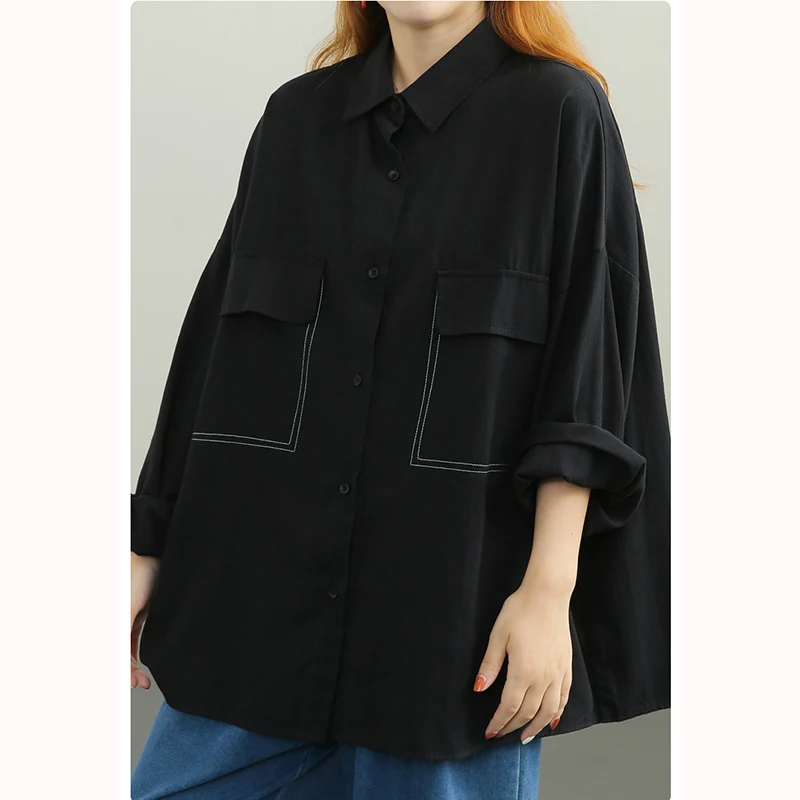 VANOVICH Korean Style Large Size Tooling Bat Sleeve Big Pocket Casual Solid Color Shirt 2022 Spring and Summer New
VANOVICH Korean Style Large Size Tooling Bat Sleeve Big Pocket Casual Solid Color Shirt 2022 Spring and Summer New