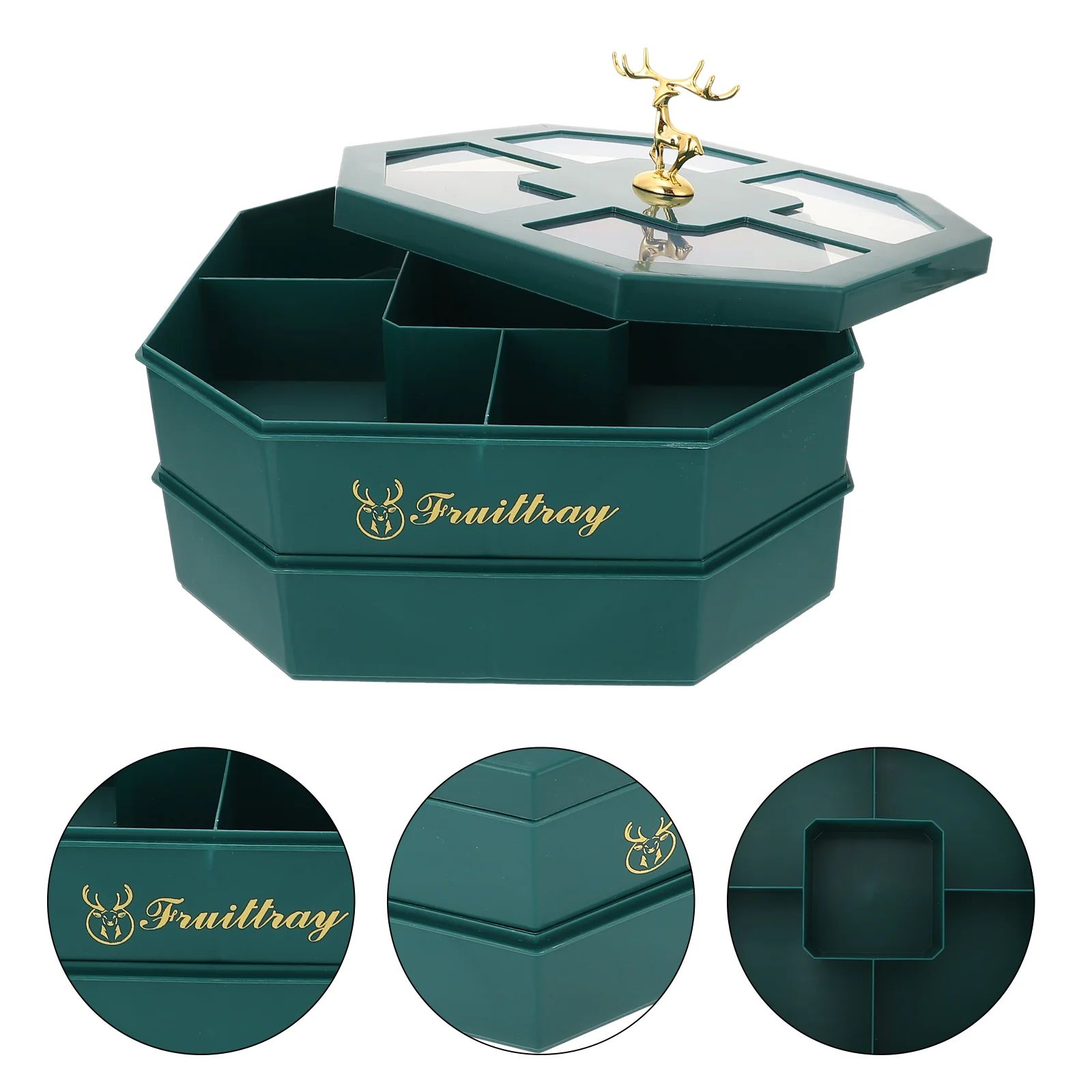 1 шт., двухслойный поднос для сухих фруктов
1 шт., двухслойный поднос для сухих фруктов