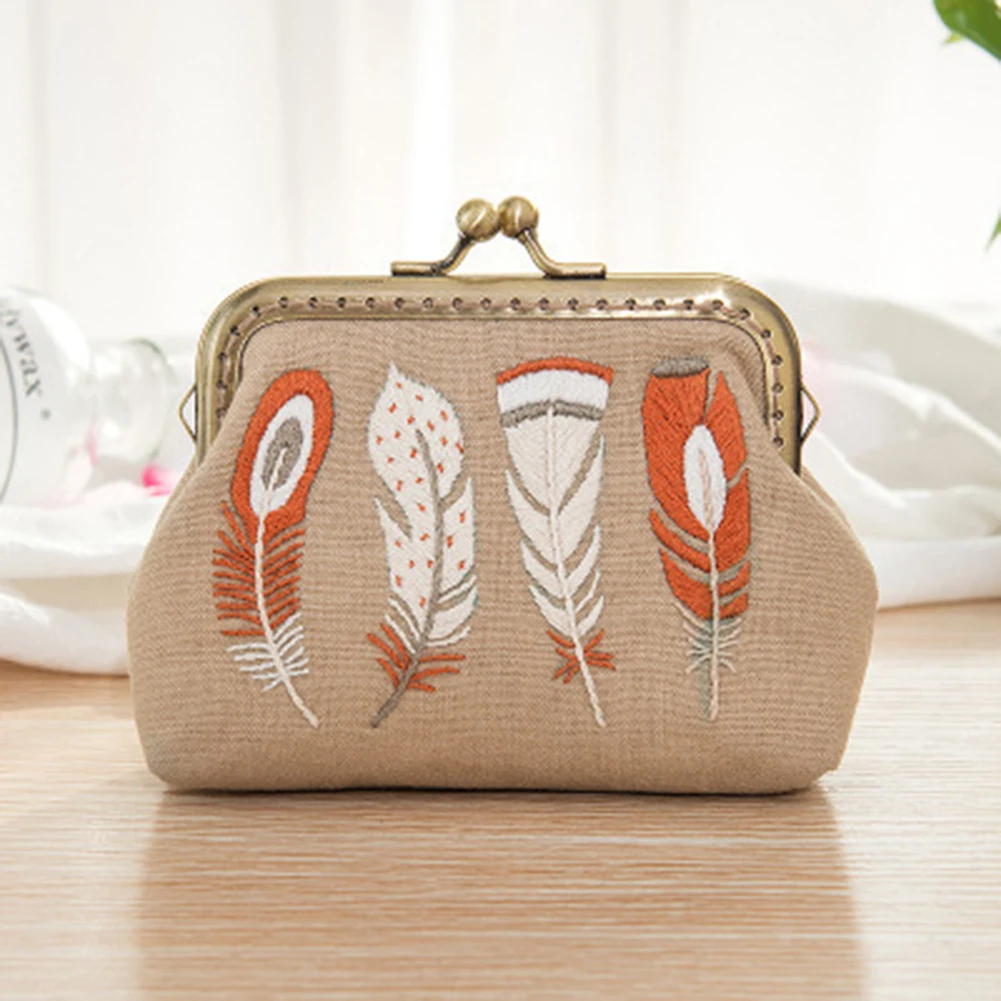 DIY Embroidered Purse Kits Chinese Style Small Purses Vintage Needlework Gift Feather Bird Flower Women Chain Purse
DIY Embroidered Purse Kits Chinese Style Small Purses Vintage Needlework Gift Feather Bird Flower Women Chain Purse