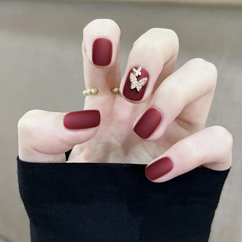 24PCS Butterfly Decor Nail Patch French Style Glue Type Removable Short Butterfly Decor Nail Patch False Nails 24PCS EIG88
24PCS Butterfly Decor Nail Patch French Style Glue Type Removable Short Butterfly Decor Nail Patch False Nails 24PCS EIG88