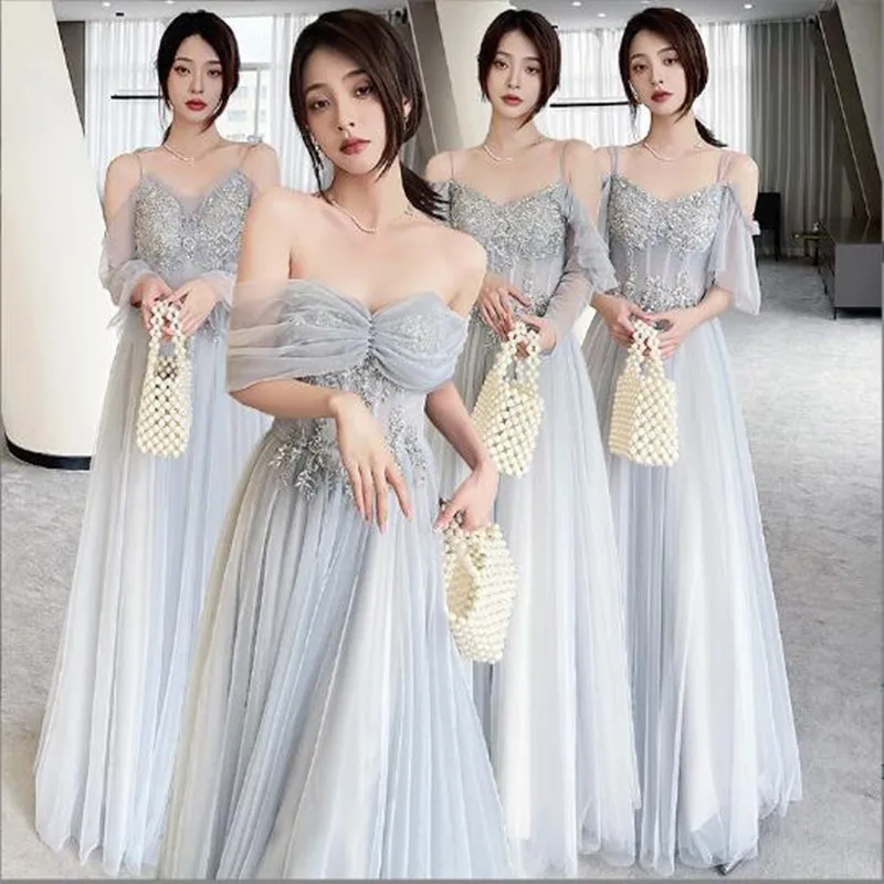Lace Appliques Bridesmaid Dresses Long Vestido De Festa Simple Style Formal Summer Prom Party Gown Robe De Soiree
Lace Appliques Bridesmaid Dresses Long Vestido De Festa Simple Style Formal Summer Prom Party Gown Robe De Soiree