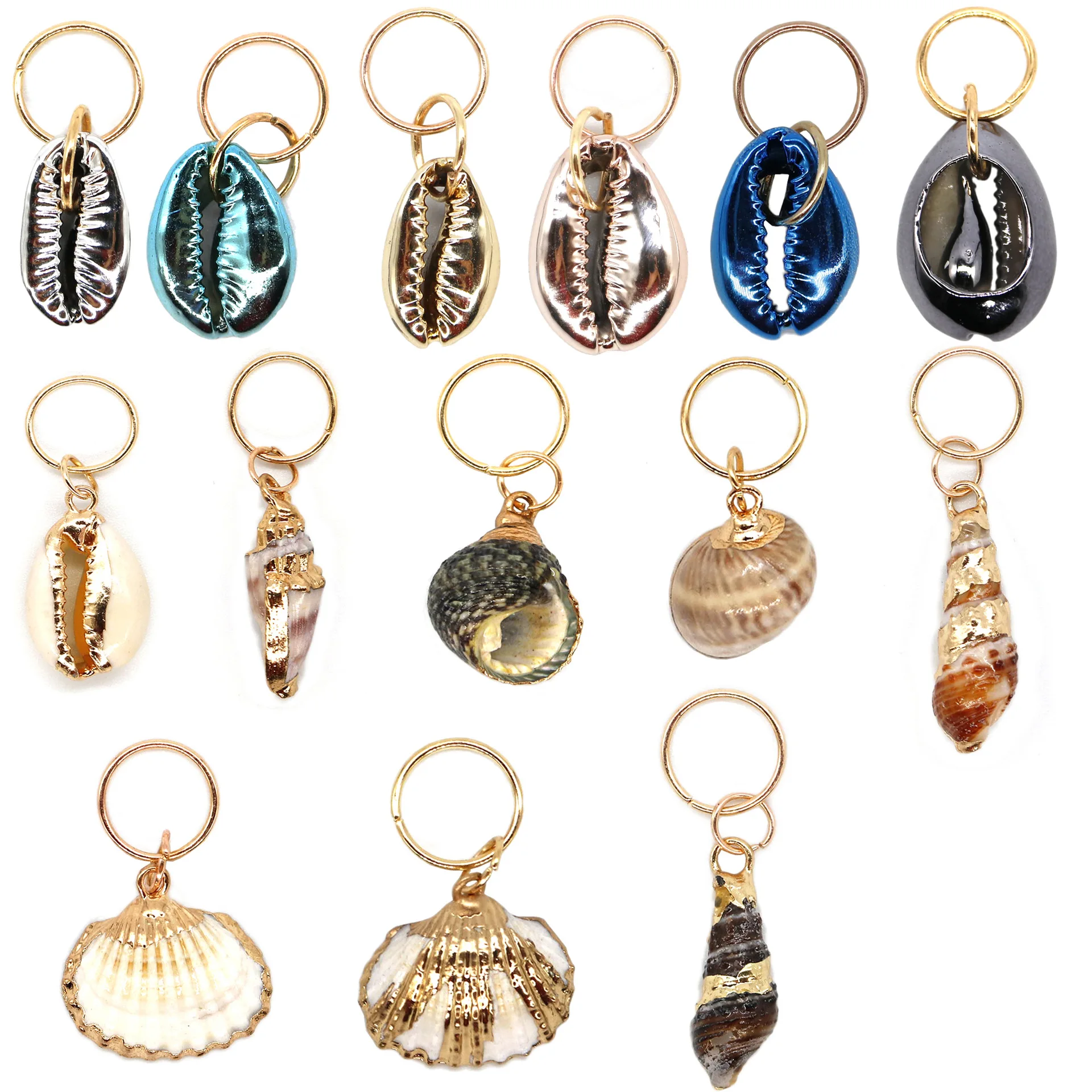 10-16pcs/set Colorful Shell Hair Braiders Rings Adjustable Dreadlock Beads Clips Cuffs Tube Viking Charms Hairwear Jewelry 1669
10-16pcs/set Colorful Shell Hair Braiders Rings Adjustable Dreadlock Beads Clips Cuffs Tube Viking Charms Hairwear Jewelry 1669