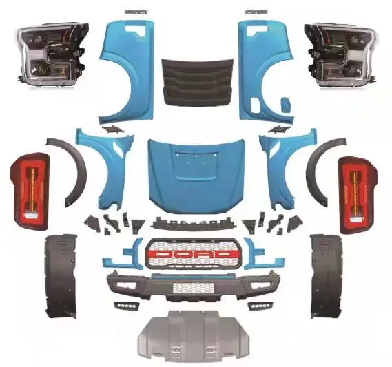 Dongsui Front Bumper Front Grille Skid Plate ABS Plastic Body Kits for Ford Ranger T6/7/8 2012-2020 Upgrade to F150 Raptor 2015
Dongsui Front Bumper Front Grille Skid Plate ABS Plastic Body Kits for Ford Ranger T6/7/8 2012-2020 Upgrade to F150 Raptor 2015