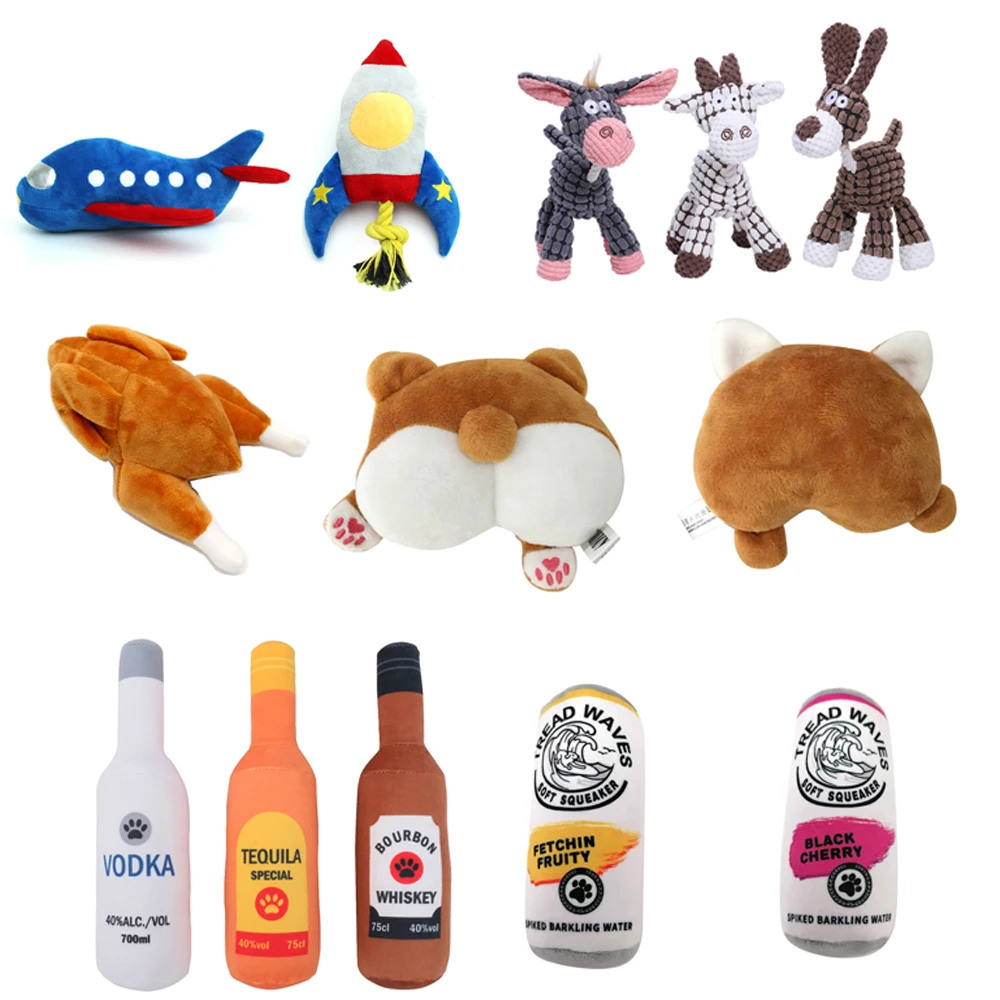 Creative Dog Chew Toys Squeaky Squeaker Plush Toy Bite-Resistant Pet Supplies Suitable For Small Medium Large Dogs Puppy Cats
Creative Dog Chew Toys Squeaky Squeaker Plush Toy Bite-Resistant Pet Supplies Suitable For Small Medium Large Dogs Puppy Cats