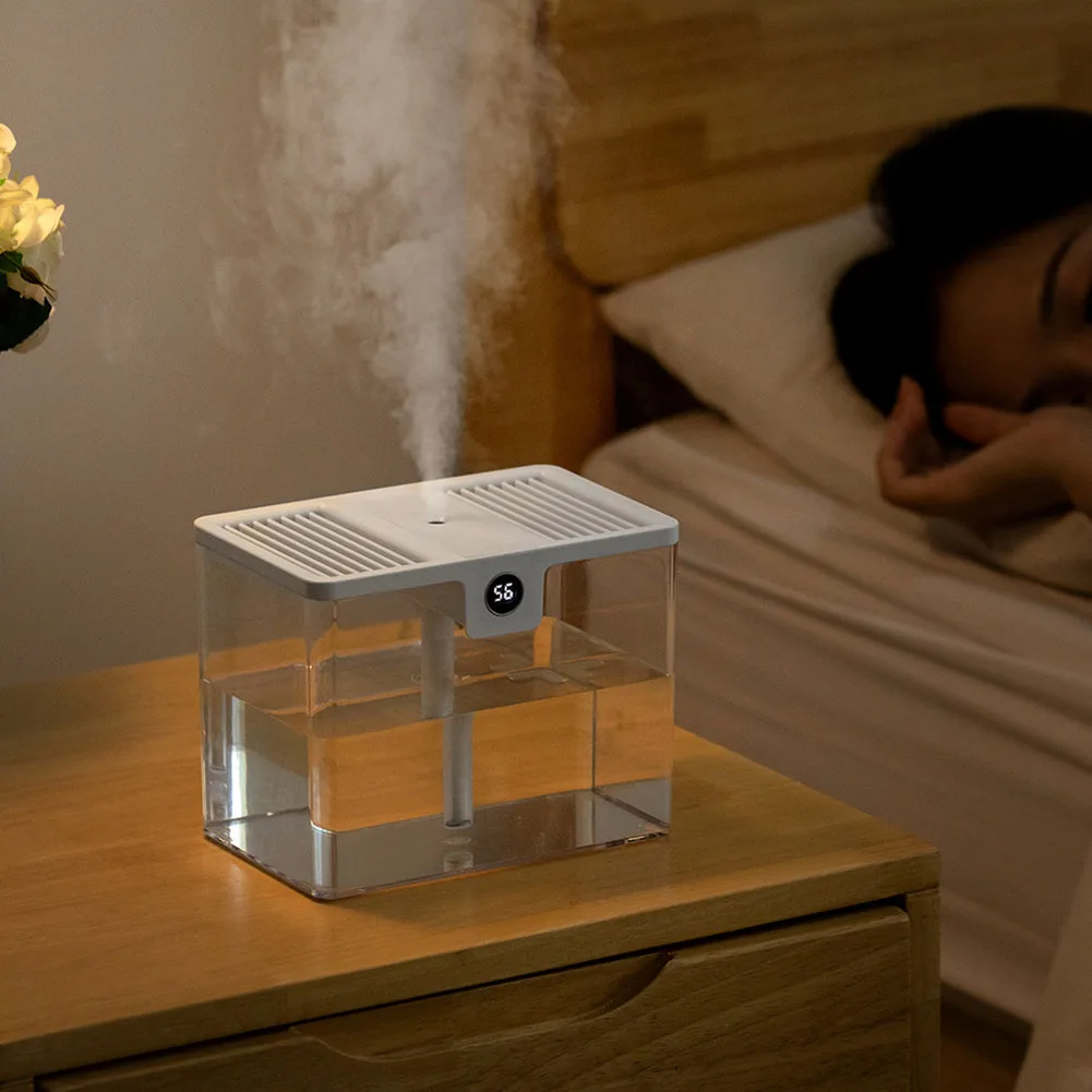 Electric Air Humidifier USB 1500ML Large Capacity Silent Fogger With Humidity Display Aroma Air Oil Diffuser Visual Water Tank
Electric Air Humidifier USB 1500ML Large Capacity Silent Fogger With Humidity Display Aroma Air Oil Diffuser Visual Water Tank