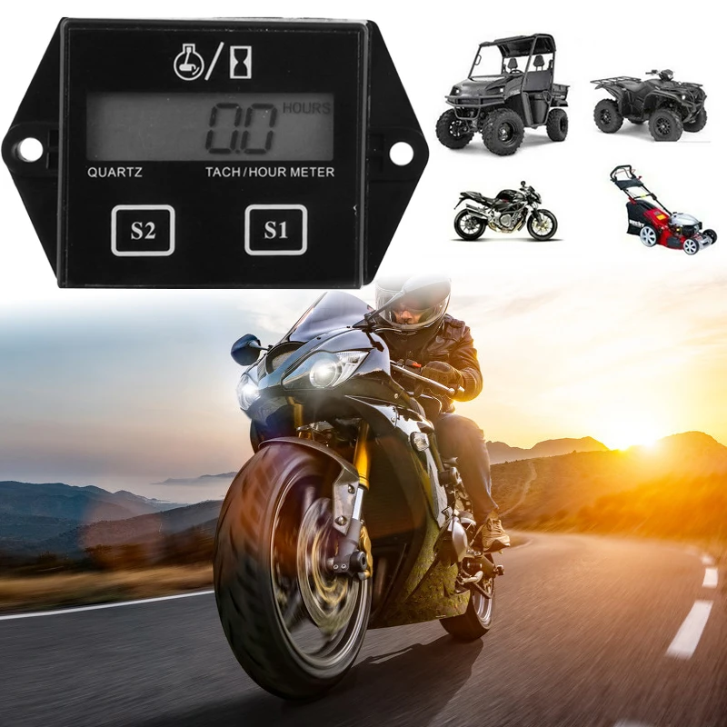 Waterproof Digital Engine Tach Hour Meter Tachometer RPM Gauge Inductive For Gasoline Motorcycle Marine Chainsaw Pit Bike Boat
Waterproof Digital Engine Tach Hour Meter Tachometer RPM Gauge Inductive For Gasoline Motorcycle Marine Chainsaw Pit Bike Boat