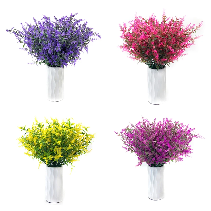 Artificial Flower Plastic Lavender Fake Plant Wedding Home Garden Decoration Bridal Bouquet Photography Props Household Products
Artificial Flower Plastic Lavender Fake Plant Wedding Home Garden Decoration Bridal Bouquet Photography Props Household Products
