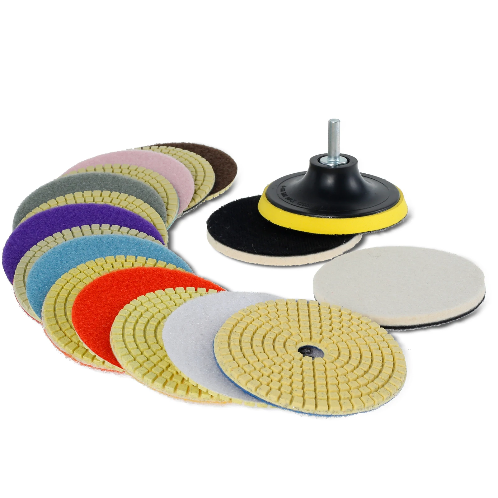 Diamond Polishing Pads 4 Inch 50-8000 Grit Diamond Buffing Pads Wet Dry Quick Change Polishing Pad Polishing Accessories for
Diamond Polishing Pads 4 Inch 50-8000 Grit Diamond Buffing Pads Wet Dry Quick Change Polishing Pad Polishing Accessories for