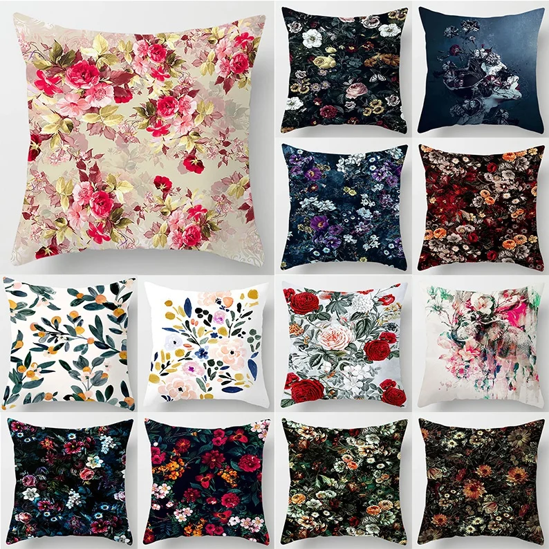 Изысканная квадратная наволочка с красочным цветочным рисунком, модное украшение для дома, Автомобильная подушка для дивана cover 
Изысканная квадратная наволочка с красочным цветочным рисунком, модное украшение для дома, Автомобильная подушка для дивана cover
