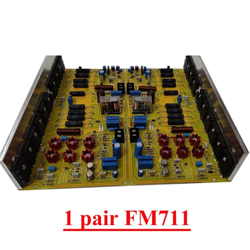 

Усилитель мощности высокой мощности 500 Вт * 2 справки FM711 20 шт. транзистор TT 2SC5200 красивый звук Hi-Fi аудио усилитель