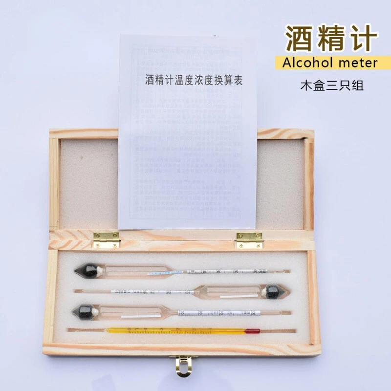 Alcohol Test Self-Brewing Liquor Tester 0-100 Degrees High Precision Three Groups of Alcohol
Alcohol Test Self-Brewing Liquor Tester 0-100 Degrees High Precision Three Groups of Alcohol
