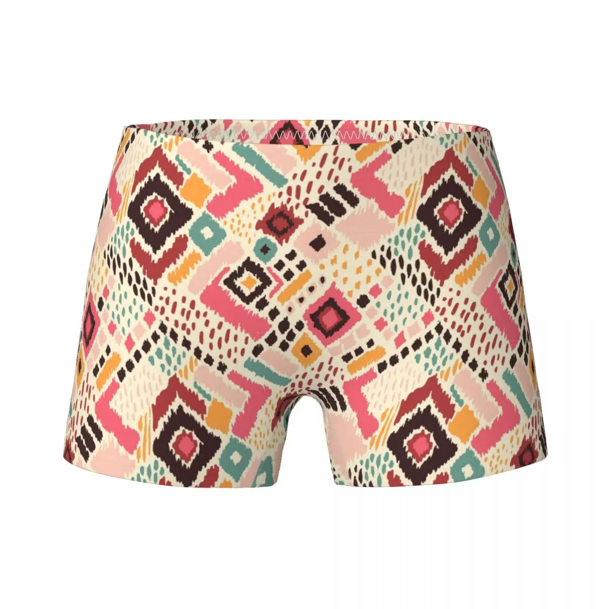 

Aztec Boho Child Girls Underwear Kids Pretty Boxer Shorts Soft Cotton Teenage Panties Ikat Geometric Folklore Underpants 4-15Y