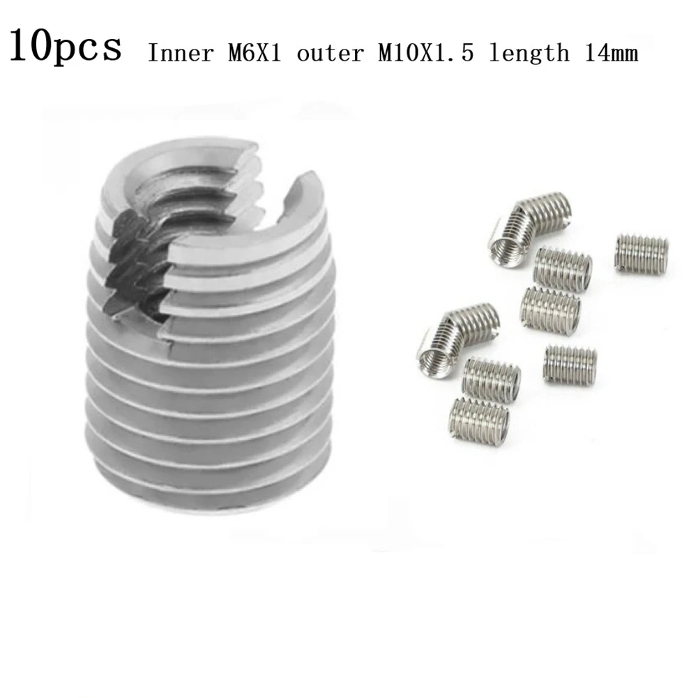 10 Pcs Thread Adapter - M10 10mm Male To M6 6mm Female - Thread Reducer For Power Tools Accessories
10 Pcs Thread Adapter - M10 10mm Male To M6 6mm Female - Thread Reducer For Power Tools Accessories
