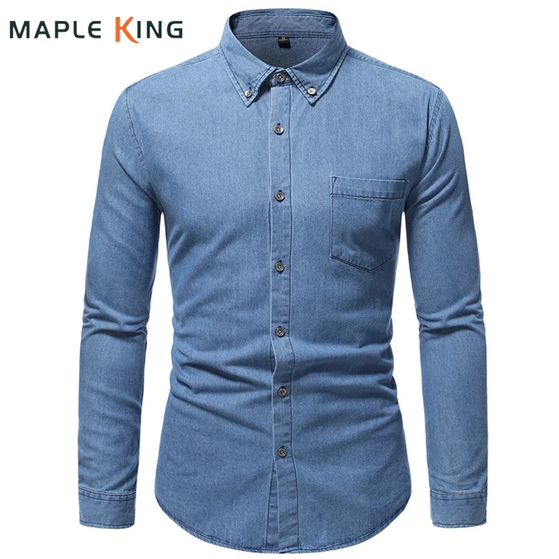 Camisa Cowboy Mens Designer Jeans Shirt 2022 Vintage Clothes Long Sleeve Soft Cotton Two Pockets Denim Shirts For Men Streetwear
Camisa Cowboy Mens Designer Jeans Shirt 2022 Vintage Clothes Long Sleeve Soft Cotton Two Pockets Denim Shirts For Men Streetwear