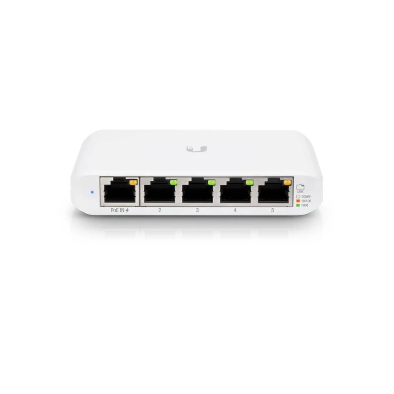 UBIQUITI USW-Flex-Mini Switch Flex Mini, Layer 2 switch with 5xGbE RJ45 ports, including 1xPoE input,fully managed UniFi Network
UBIQUITI USW-Flex-Mini Switch Flex Mini, Layer 2 switch with 5xGbE RJ45 ports, including 1xPoE input,fully managed UniFi Network
