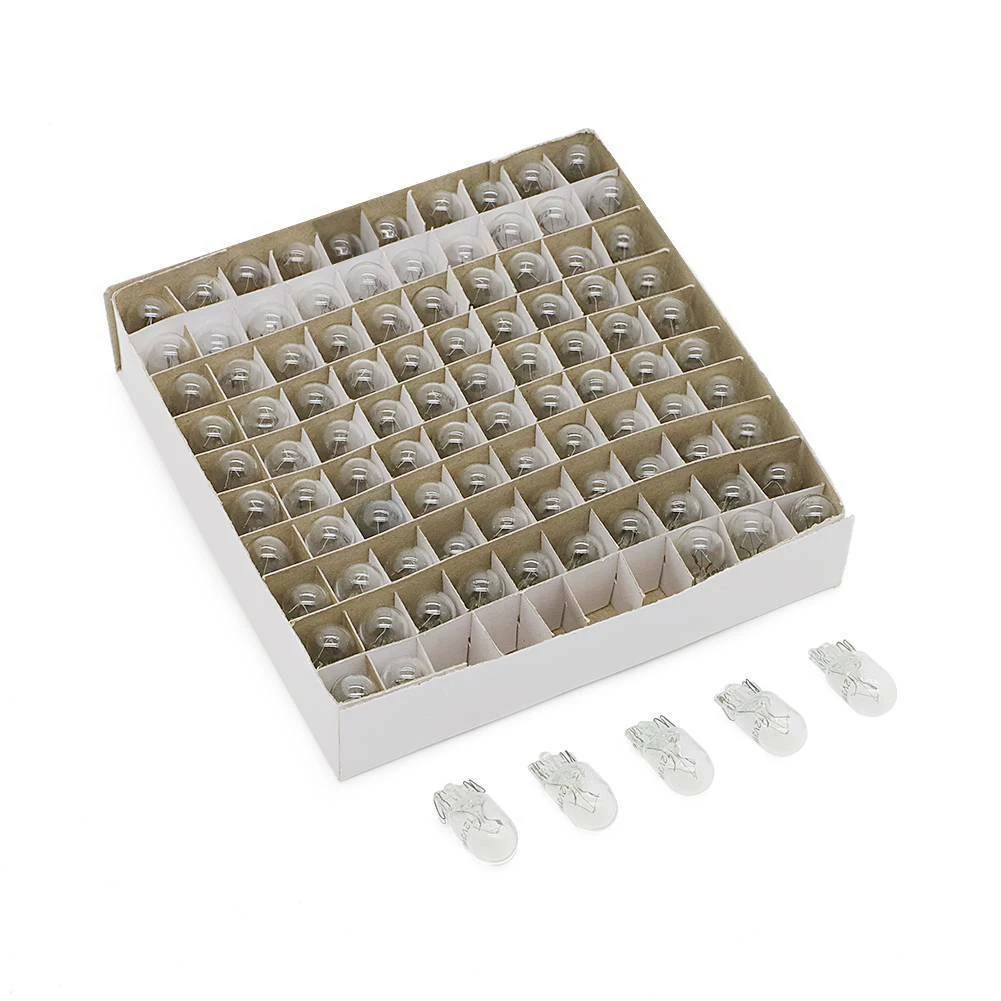 Practical Dashboard Bulbs Accessories 1 Box 100Pcs 12V 194 T10 For RVs For Trucks Incandescent Instrument Bulbs
Practical Dashboard Bulbs Accessories 1 Box 100Pcs 12V 194 T10 For RVs For Trucks Incandescent Instrument Bulbs