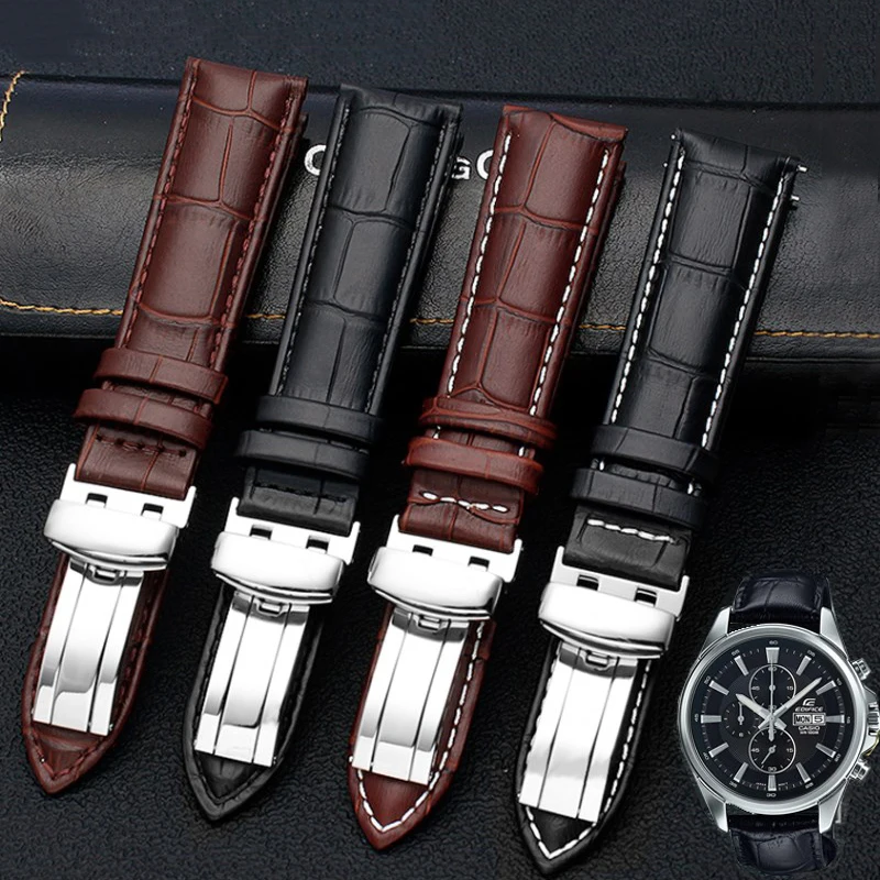 20mm 22mm Genuine Leather Watchband Casio BEM-501 506 307 EDIFICE Series EFB-530 MTP-1303 Watch Band Bracelet Strap Black Brown
20mm 22mm Genuine Leather Watchband Casio BEM-501 506 307 EDIFICE Series EFB-530 MTP-1303 Watch Band Bracelet Strap Black Brown