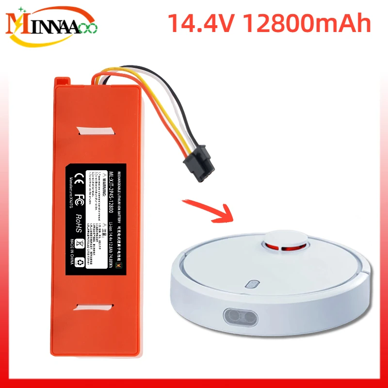Genuine Replacement Battery BRR-2P4S-5200D for XIAOMI 1S 1ST Roborock SDJQR01RR Sweeping Mopping Robot Vacuum Cleaner 12800mAh
Genuine Replacement Battery BRR-2P4S-5200D for XIAOMI 1S 1ST Roborock SDJQR01RR Sweeping Mopping Robot Vacuum Cleaner 12800mAh