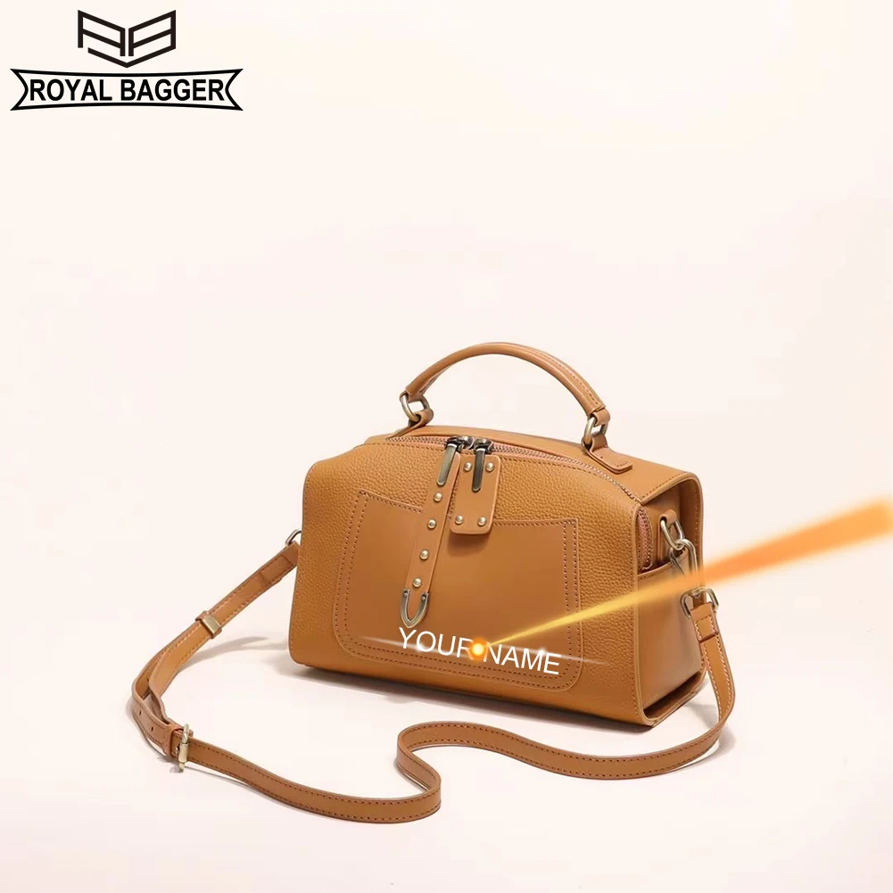 Практичная Сумочка Royal Bagger из натуральной коровьей кожи, женская сумка из воловьей кожи, модная повседневная сумка через плечо 1306 
Практичная Сумочка Royal Bagger из натуральной коровьей кожи, женская сумка из воловьей кожи, модная повседневная сумка через плечо 1306