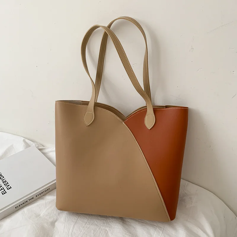 New Trendy Tote Bag for Women Travel 2 Colors Patchwork Large Clutch Bag Fashion Shoulder Bag Large Capacity Female Handbag
New Trendy Tote Bag for Women Travel 2 Colors Patchwork Large Clutch Bag Fashion Shoulder Bag Large Capacity Female Handbag