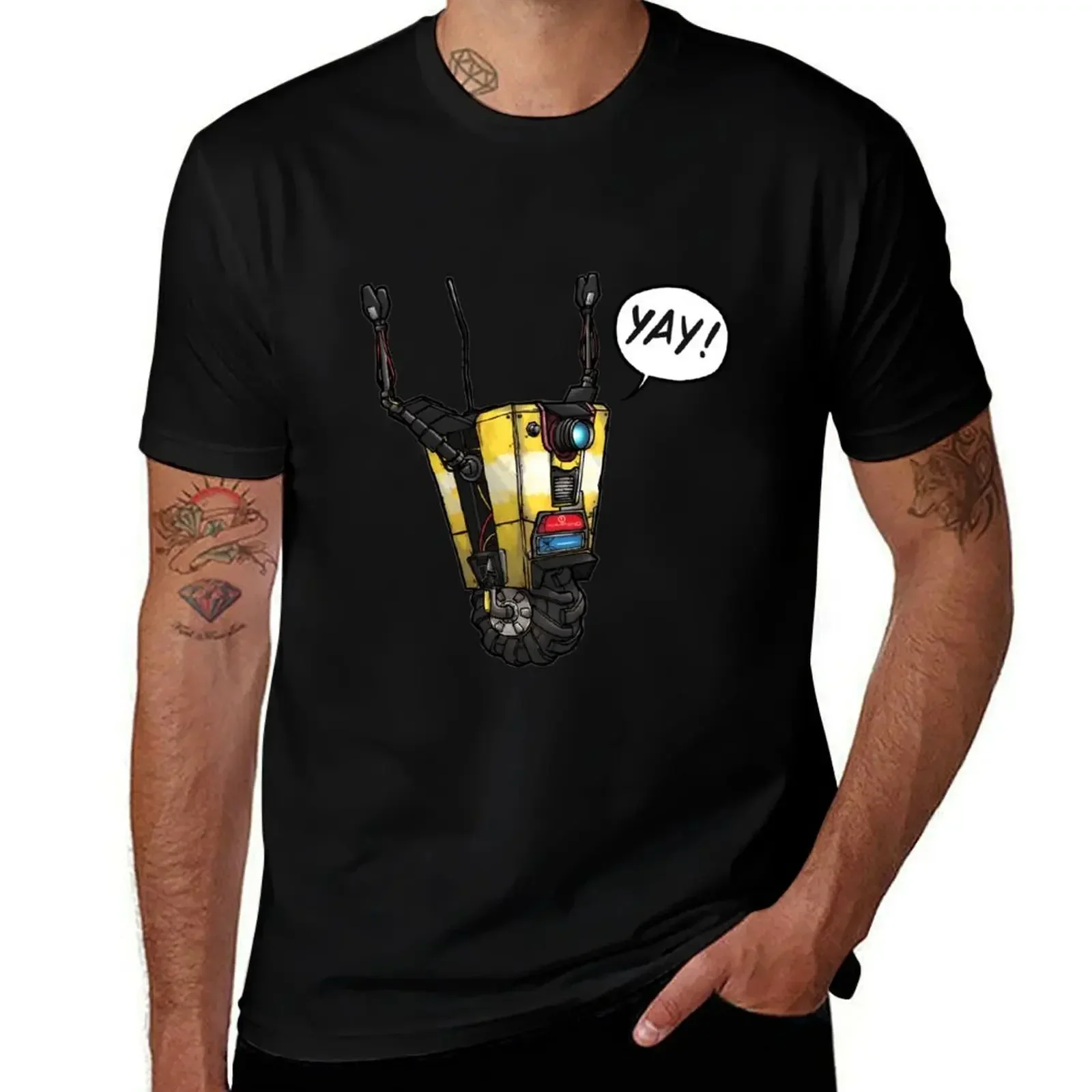 Футболка Happy Claptrap с фигурками аниме большая футболка рисунком винтажная летние