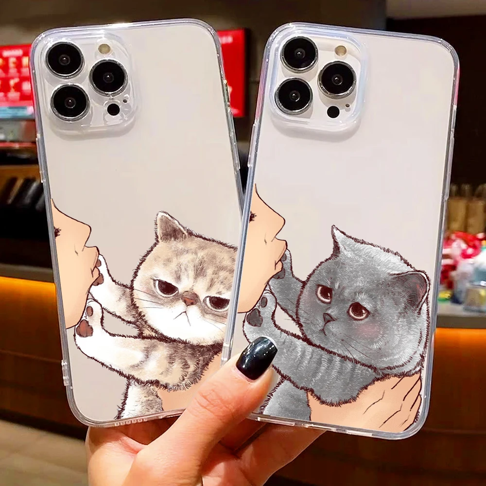 Cute Cat Luxury Ultra Thin Clear Phone Case For Apple iPhone 11 12 13 Pro Max 12 13 Mini X XR XS Max SE 6 7 8 Plus Soft Etui
Cute Cat Luxury Ultra Thin Clear Phone Case For Apple iPhone 11 12 13 Pro Max 12 13 Mini X XR XS Max SE 6 7 8 Plus Soft Etui