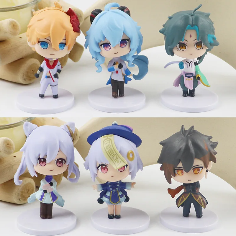 Genshin Impact Xiao Tartaglia Zhongli Ganyu Qiqi Keqing Pvc Dolls Cosplay Anime Cartoon Toys Collections 6Pcs A Set
Genshin Impact Xiao Tartaglia Zhongli Ganyu Qiqi Keqing Pvc Dolls Cosplay Anime Cartoon Toys Collections 6Pcs A Set