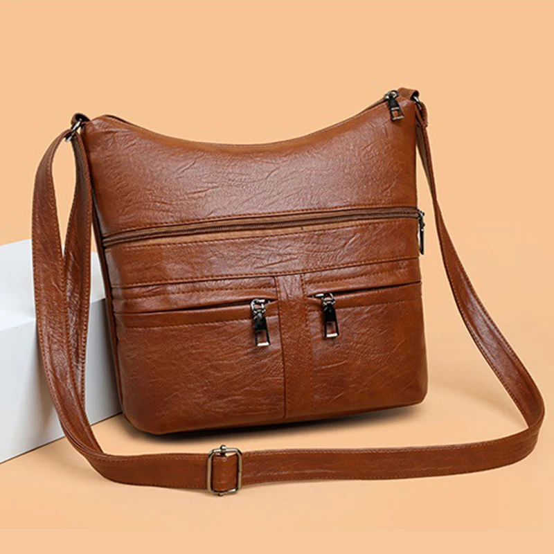 Retro Shoulder Bag For Women Fashion Branded Women's Crossbody Bags PU Soft Leather Female Shopper Shoulder Purse Messenger Pack
Retro Shoulder Bag For Women Fashion Branded Women's Crossbody Bags PU Soft Leather Female Shopper Shoulder Purse Messenger Pack
