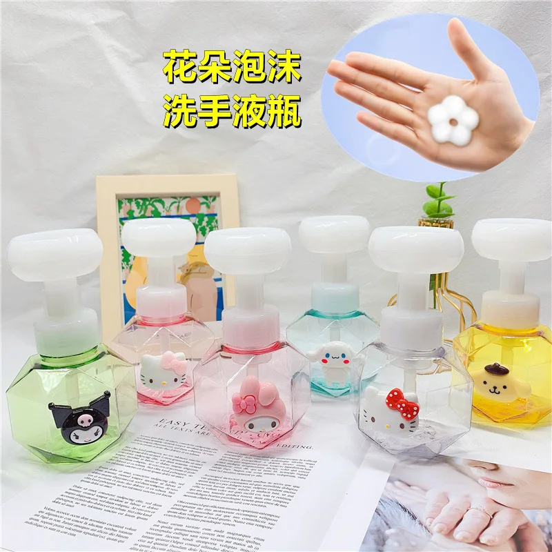 300Ml Kawaii Sanrio Cartoon Palm Flower Foam Hand Sanitizer Bottle Cute Water Replenishing Bottle Hello Kitty Creative Gifts
300Ml Kawaii Sanrio Cartoon Palm Flower Foam Hand Sanitizer Bottle Cute Water Replenishing Bottle Hello Kitty Creative Gifts