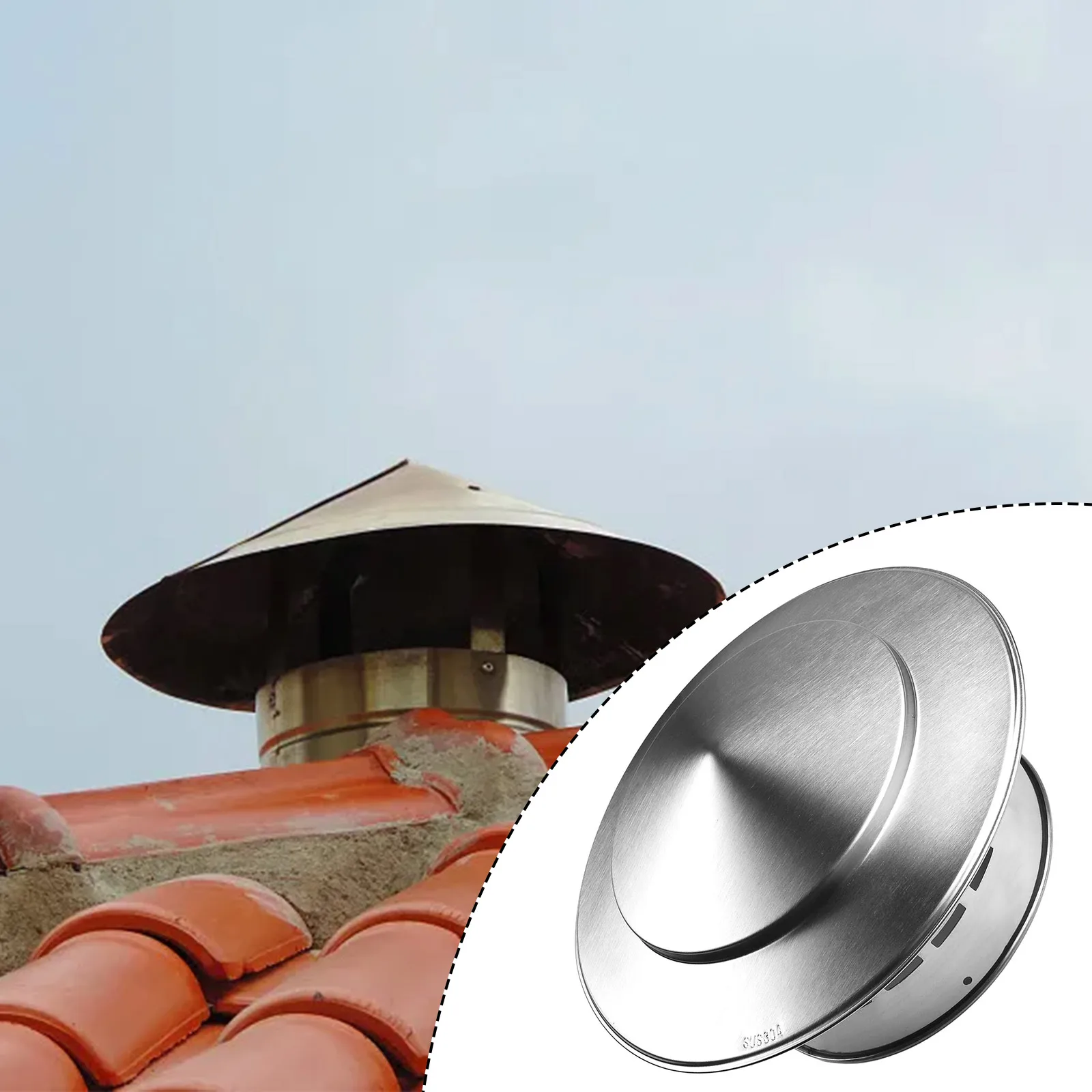 1 X Chimney Cap Stainles Steel Air Extraction Hoods For Ventilation Ducts Outlet Roof Pipe Chimney Cap Brand New
1 X Chimney Cap Stainles Steel Air Extraction Hoods For Ventilation Ducts Outlet Roof Pipe Chimney Cap Brand New