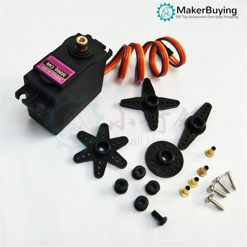 MG996R металлический Стандартный рулевой механизм 360 градусов Цифровой робот 20 кг рулевой механизм DIY аксессуары 
MG996R металлический Стандартный рулевой механизм 360 градусов Цифровой робот 20 кг рулевой механизм DIY аксессуары