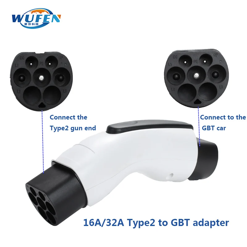 New EV Charger Adapter Type 2 IEC 62196-2 to GB/T Converter For China Standard Electric Vehicle Charging EV Connector 16A 32A
New EV Charger Adapter Type 2 IEC 62196-2 to GB/T Converter For China Standard Electric Vehicle Charging EV Connector 16A 32A
