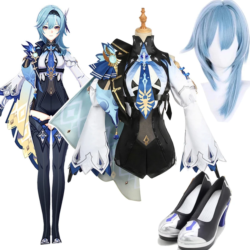 Game Genshin Impact Eula Cosplay Uniform Anime Eula Cosplay Suit Lovely Outfit Wig Shoes For Women Halloween Party
Game Genshin Impact Eula Cosplay Uniform Anime Eula Cosplay Suit Lovely Outfit Wig Shoes For Women Halloween Party