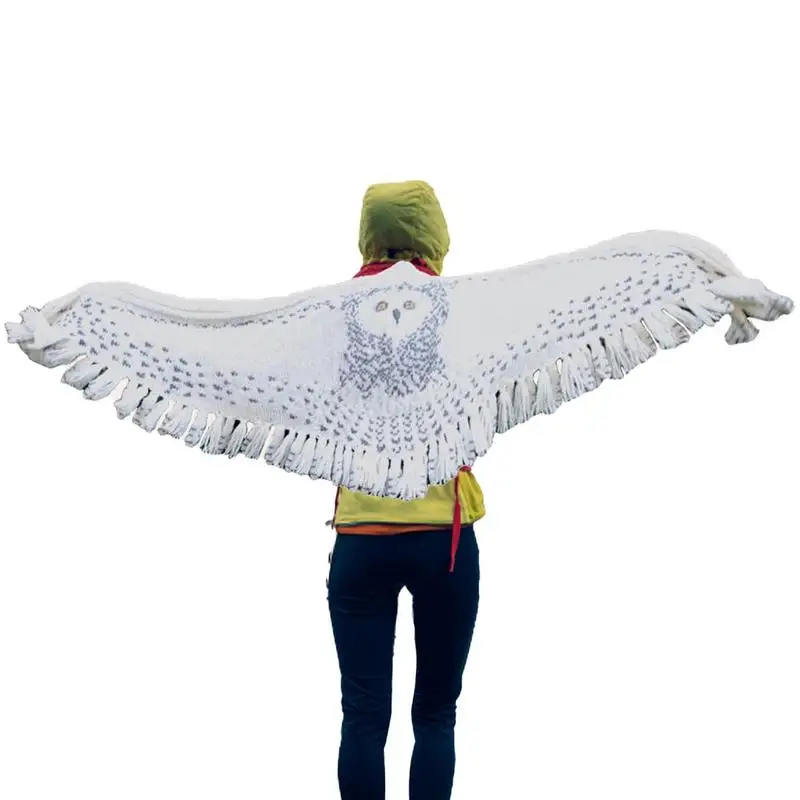 Owl Scarf Winter Shawl Knitted Scarves with White Reversible Print Warm Stylish Accessories for Men Women in Cold Weather
Owl Scarf Winter Shawl Knitted Scarves with White Reversible Print Warm Stylish Accessories for Men Women in Cold Weather