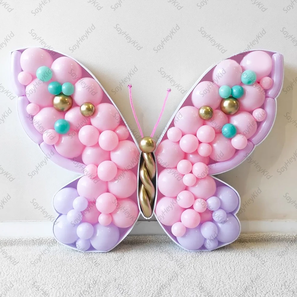 94cm Butterfly Shape Mosaic Balloon Frame DIY Balloons Filling Box Kids Birthday Baby Shower Wedding Girl's Party Decor Backdrop
94cm Butterfly Shape Mosaic Balloon Frame DIY Balloons Filling Box Kids Birthday Baby Shower Wedding Girl's Party Decor Backdrop