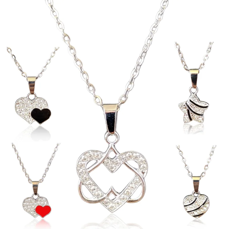 Fashion Heart Necklace with Diamond Pendant Pentagram Delicate Romantic Ladies Jewelry Charm Party Birthday Commemorative Gift
Fashion Heart Necklace with Diamond Pendant Pentagram Delicate Romantic Ladies Jewelry Charm Party Birthday Commemorative Gift