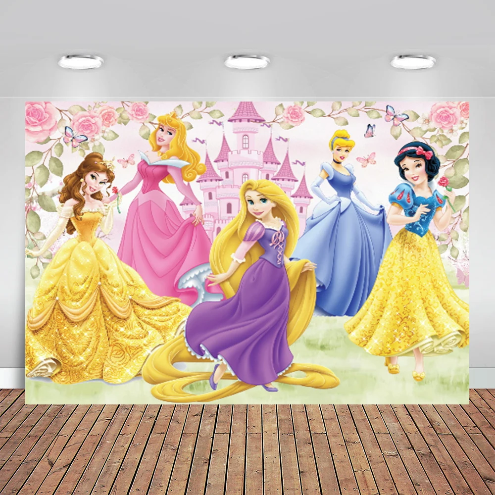 Disney Six Princess Photo Backdrop Birthday Decoration Party Supplies Vinyl Cloth Snow White Cinderella Background Baby Shower
Disney Six Princess Photo Backdrop Birthday Decoration Party Supplies Vinyl Cloth Snow White Cinderella Background Baby Shower
