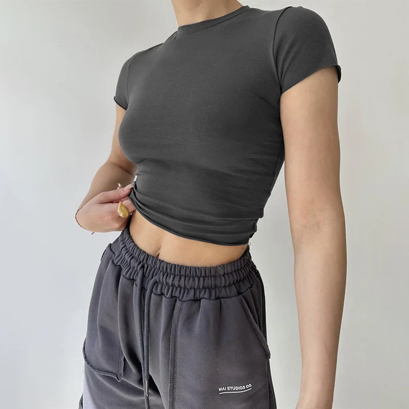T-Shirts Clothes for Women Short Sleeve O-Neck Hot Bodysuit Sexy All-Match for Summer Tops Bodysuits Girls s
T-Shirts Clothes for Women Short Sleeve O-Neck Hot Bodysuit Sexy All-Match for Summer Tops Bodysuits Girls s