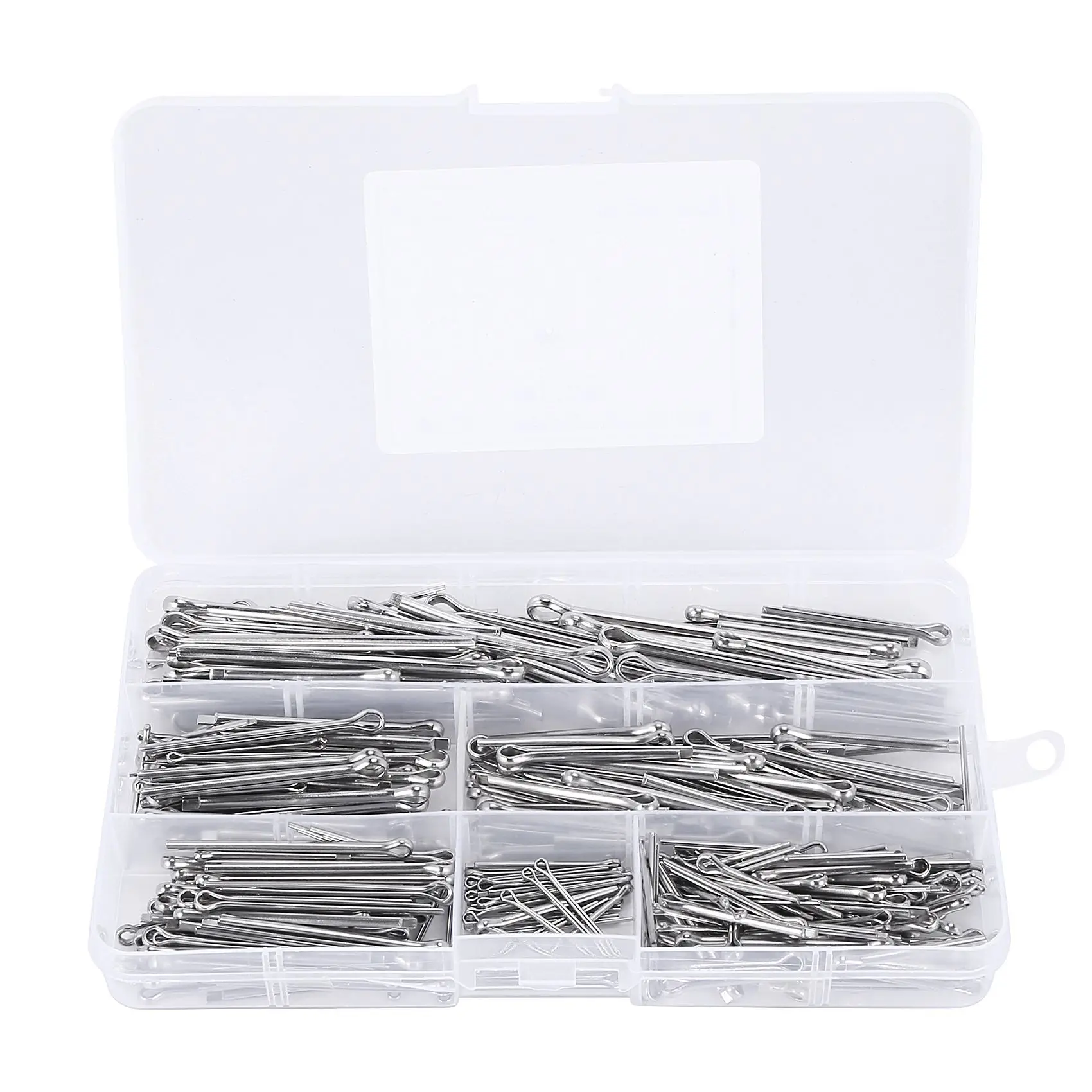 Cotter Fixings Set,6 Sizes 304 Stainless Steel Cotter Pin Clip Key Fastener Fitting Assortment Kit(340 Pcs)
Cotter Fixings Set,6 Sizes 304 Stainless Steel Cotter Pin Clip Key Fastener Fitting Assortment Kit(340 Pcs)
