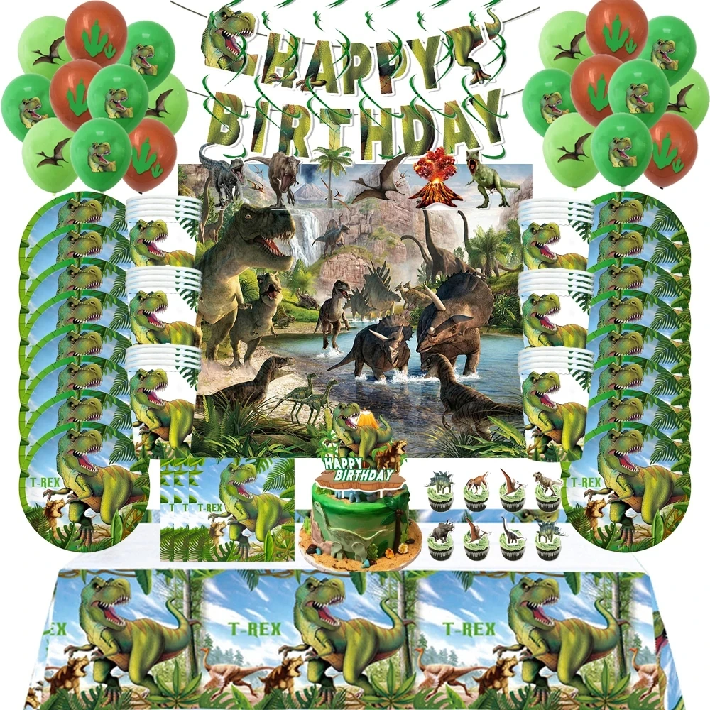 Jurassic World Dinosaur Theme Birthday Party Disposable Tableware Jungle Safari Dinosaur Plate ballon Boys Birthday Party Decor
Jurassic World Dinosaur Theme Birthday Party Disposable Tableware Jungle Safari Dinosaur Plate ballon Boys Birthday Party Decor