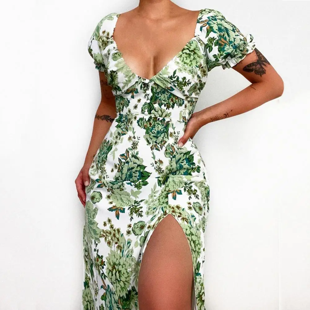 robe Split Dress Friendly to Skin Women Dress Women Summer Casual Floral Print Long Dress vestidos de verano mujer 2022
robe Split Dress Friendly to Skin Women Dress Women Summer Casual Floral Print Long Dress vestidos de verano mujer 2022
