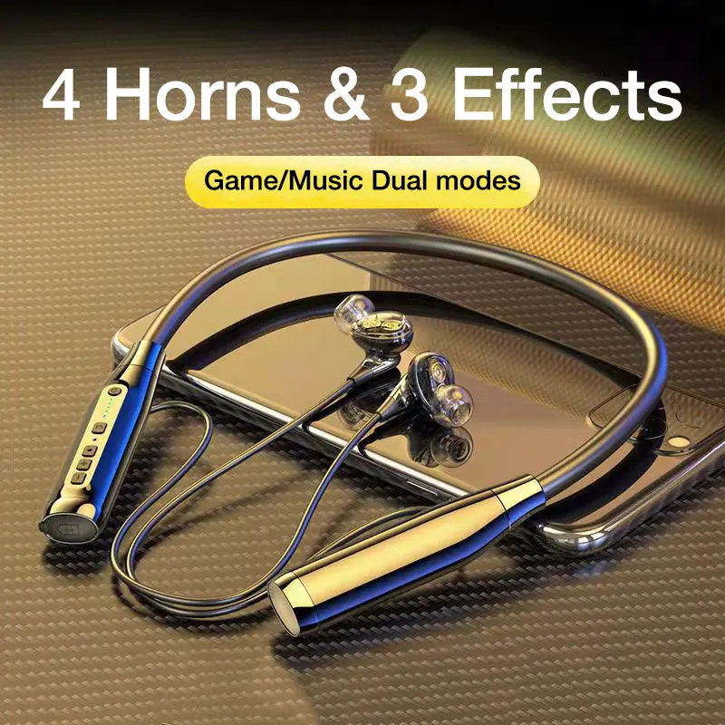 EARDECO 4 Speakers Wireless Bluetooth Headphones 5.0 Bass Earphone Headphone Stereo Phone Game Headset 100 Hours Playback IPX5
EARDECO 4 Speakers Wireless Bluetooth Headphones 5.0 Bass Earphone Headphone Stereo Phone Game Headset 100 Hours Playback IPX5